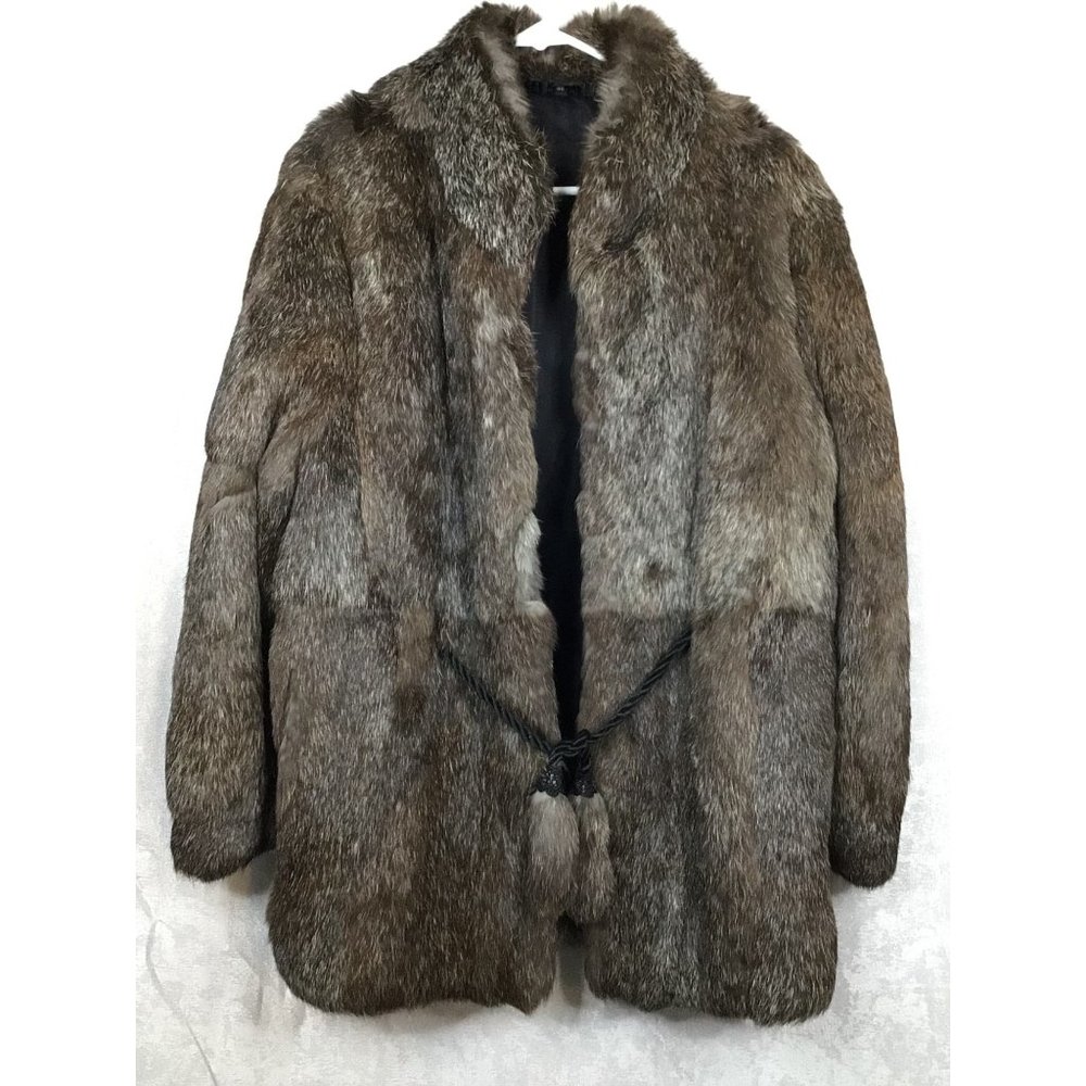 Posh (England Paris New York) Faux Fur Mid Length Coat Size 46